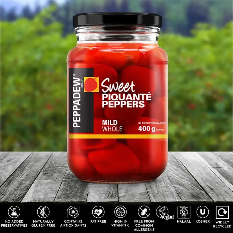 PEPPADEW® Sweet Piquanté Peppers Mild Whole 400g