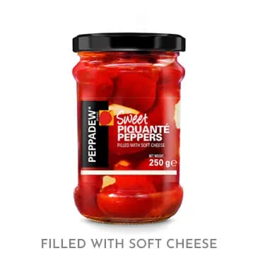 PEPPADEW® Sweet Piquante Peppers filled with Soft Cheese