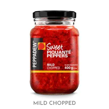 Peppadew Sweet Piquante Peppers Mild Chopped 400g