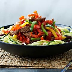 Beef-and-Peppadew-Mild-Piquante╠ü-Peppers-chopped-in-black-bean-sauce-240x240