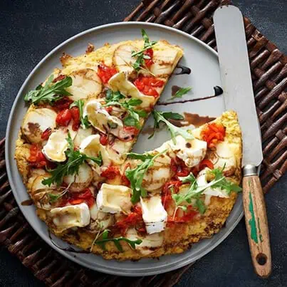 Brie Cauliflower Base with Piquanté Peppers Pizza