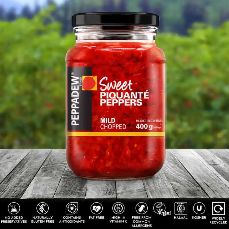 PEPPADEW® Sweet Piquanté Peppers Mild Chopped 400g
