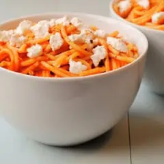 Roasted Red Spaghetti with Feta