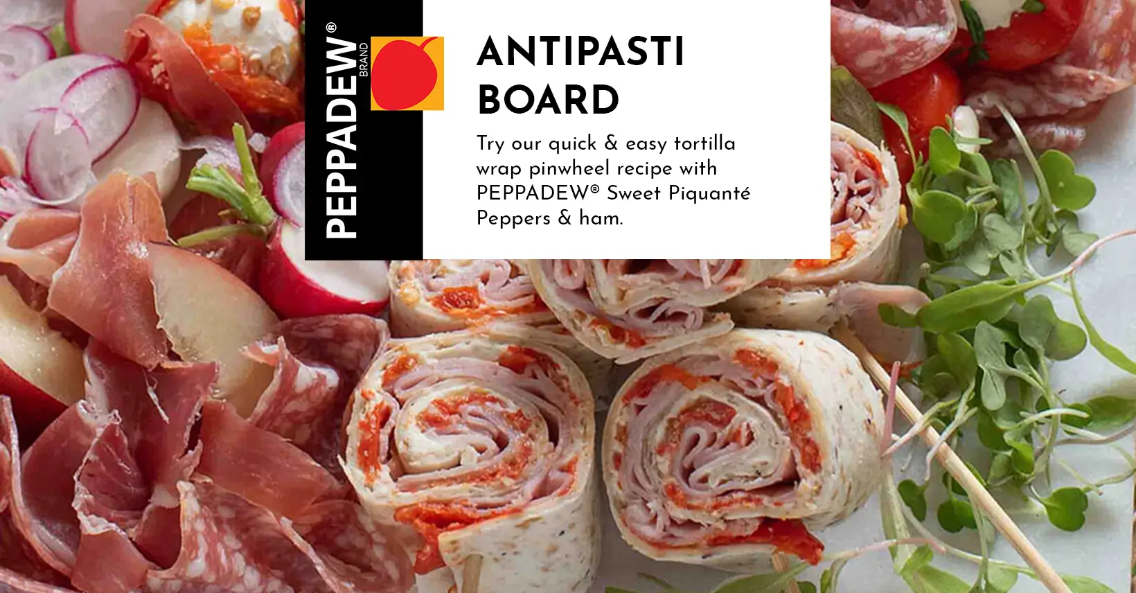 Antipasti Board Pinwheel Recipe | PEPPADEW® UK