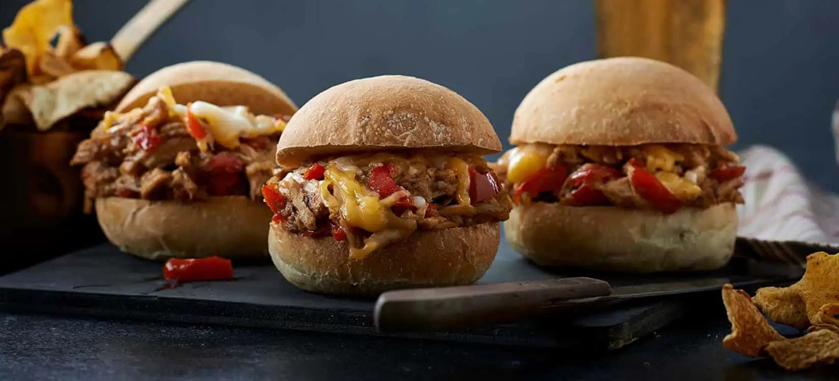 BBQ Chicken Slider with Piquanté Peppers