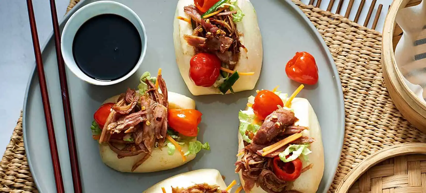Guo Bao with Ginger Pulled Pork