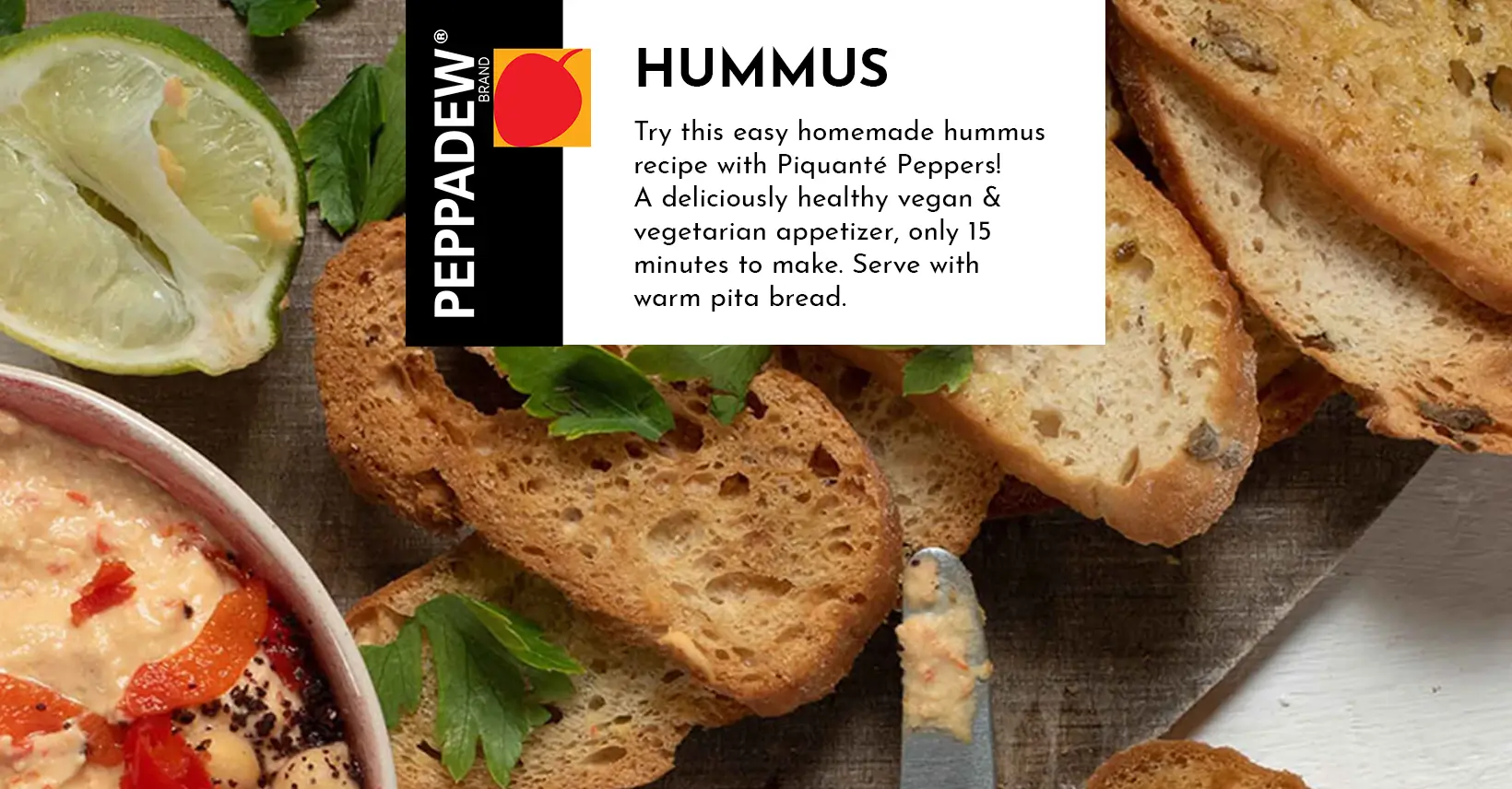 Homemade Hummus Recipe | PEPPADEW® UK