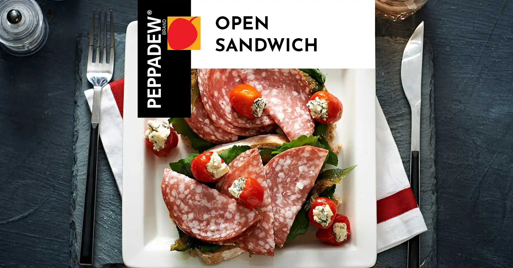 Open Sandwich Recipe with Fig & Salami | PEPPADEW® UK