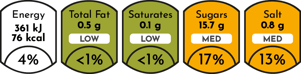 GDA Table Yellow Peppers Mild Whole 400g