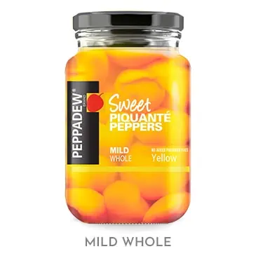 Peppadew® Mild Whole Yellow Piquanté Peppers.