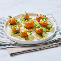 Fresh Salad with Whole Sweet Piquanté Yellow Peppers