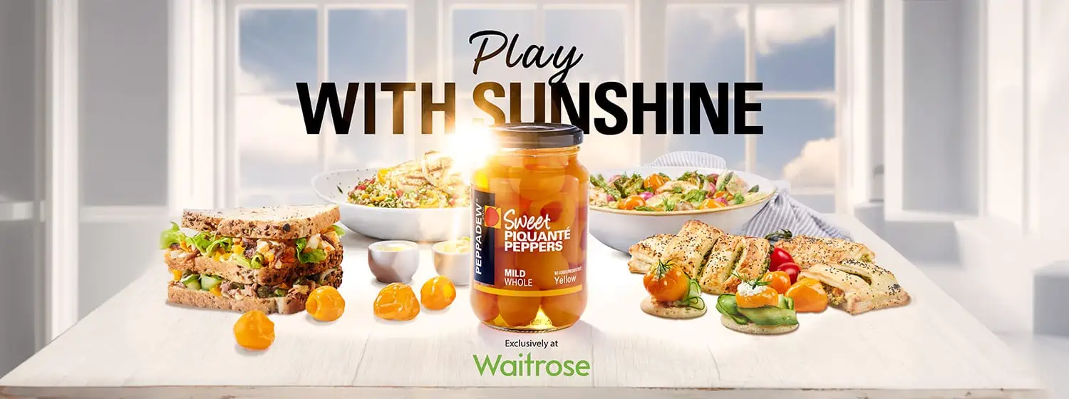 Play with Sunshine with Whole Sweet Piquanté Yellow Peppers
