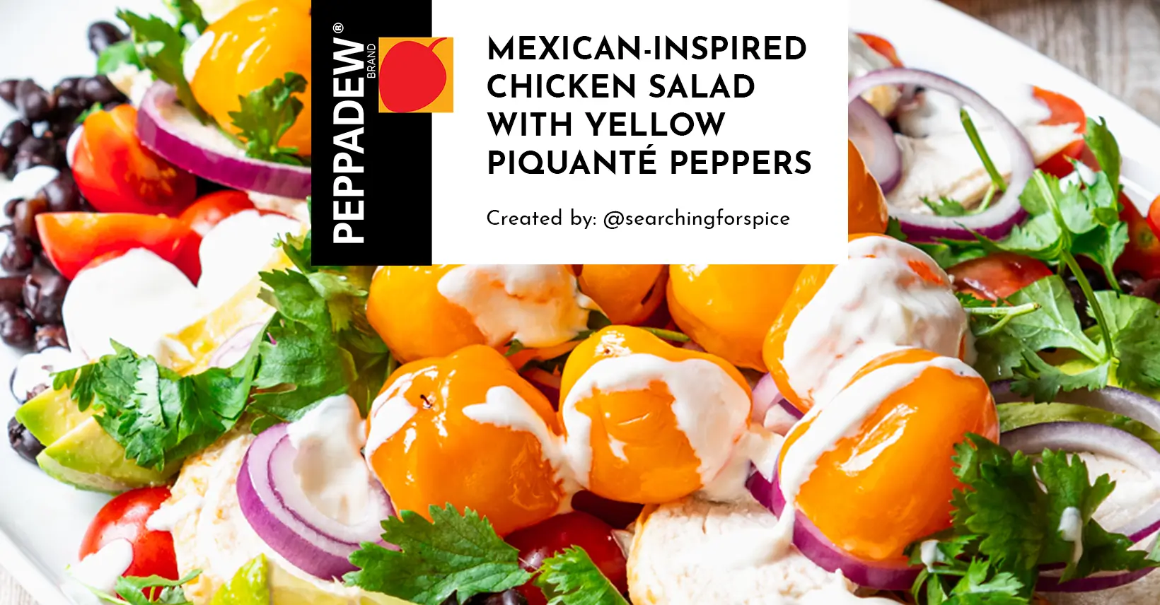 MexicanInspired Chicken Salad Recipe PEPPADEW® UK