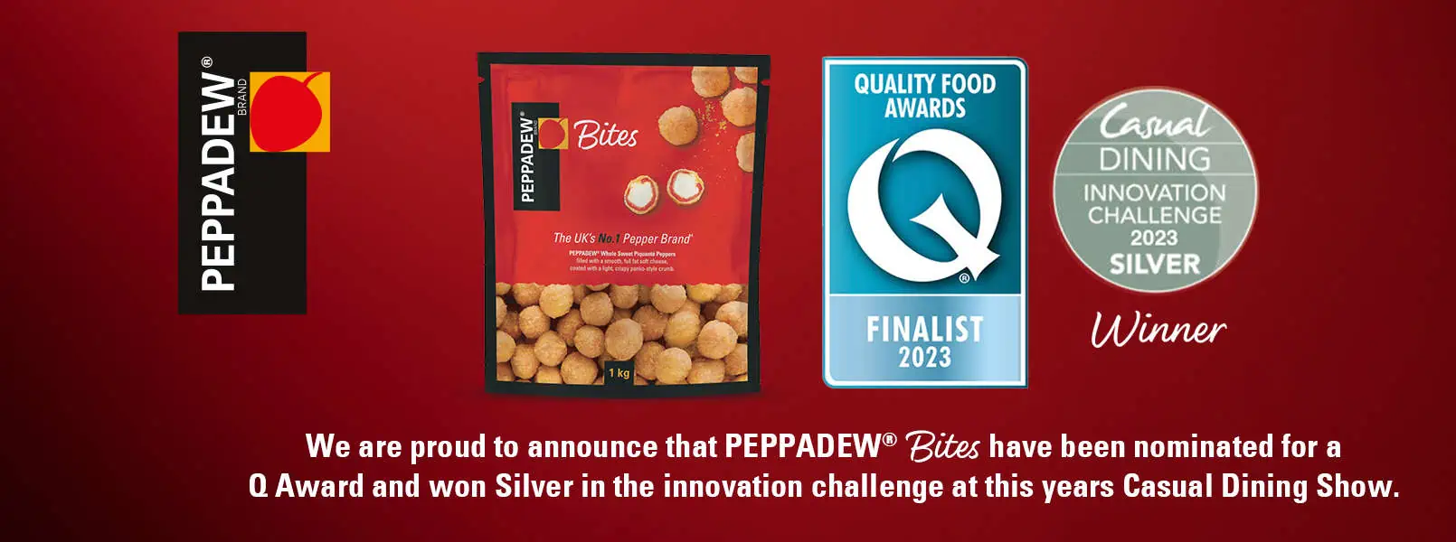 peppadew bites awards banner