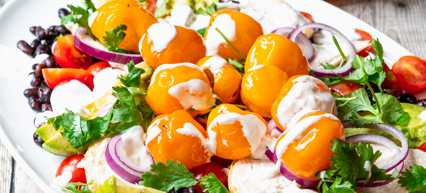 Mexican-Inspired Chicken Salad With Yellow Piquanté Peppers