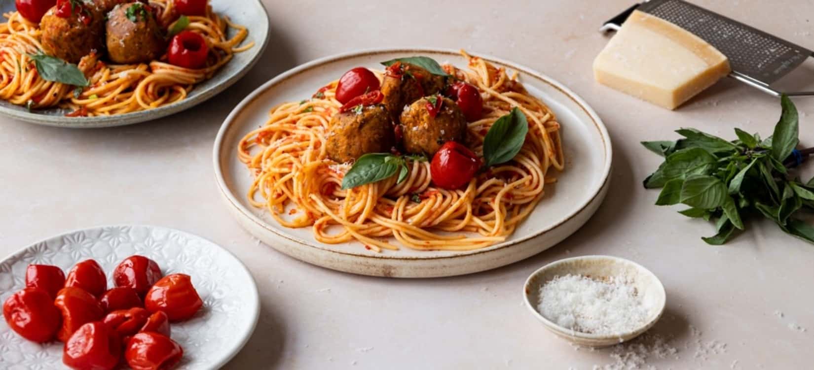 Red Piquanté Pepper Chickpea Meatballs Red Piquanté Pepper Chickpea Meatballs
