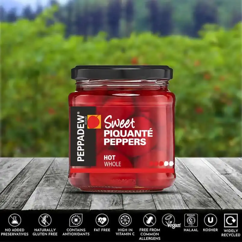 PEPPADEW® Sweet Piquanté Peppers Hot Whole 260g