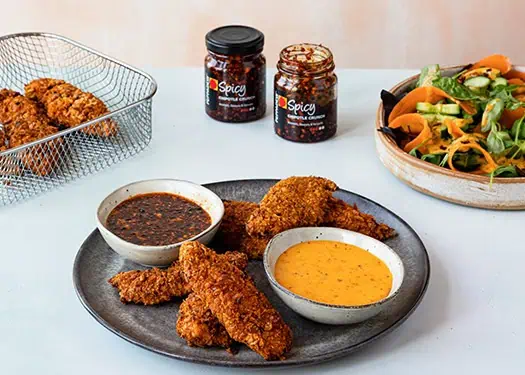 Buffalo-Style Chicken Fillets With Chipotle Mayo | PEPPADEW®