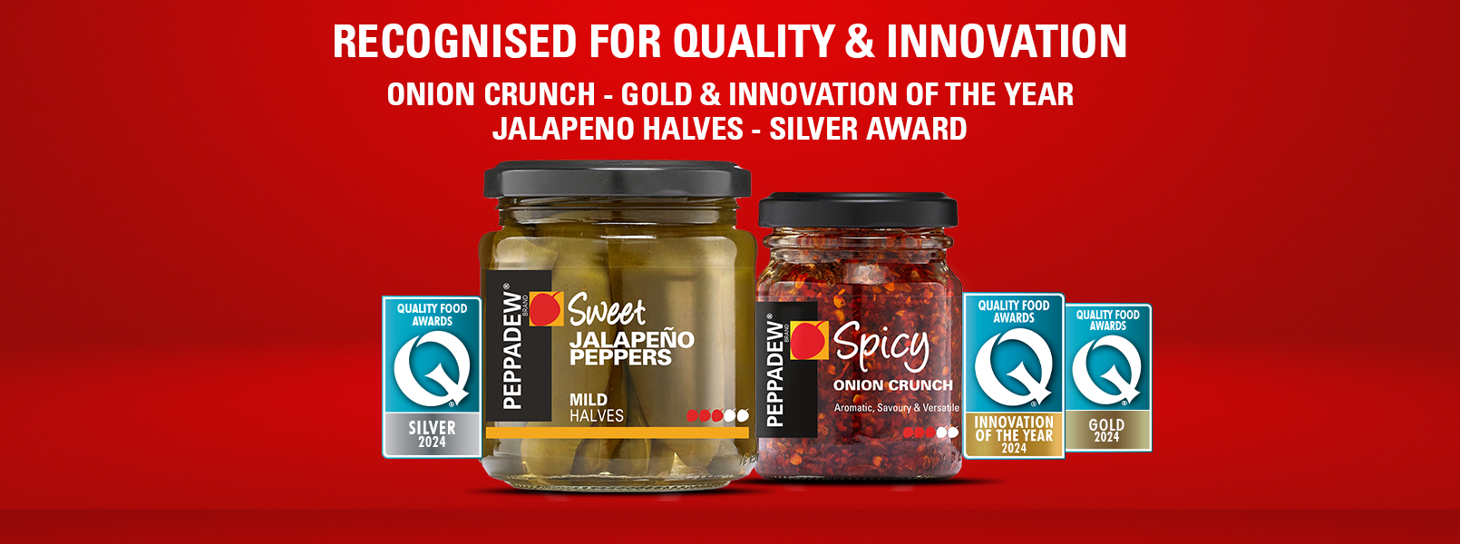 Peppadew quality & innovation awards banner