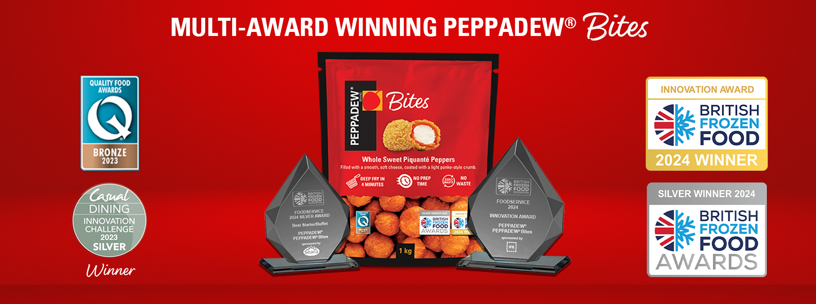 Peppadew bites Awards Banner