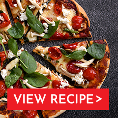 baby spinach, mushroom & feta pizza