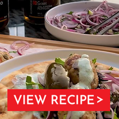 jalapeño chicken seekh kebab (with jalapeño yoghurt)