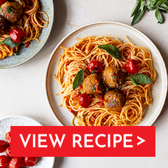 red piquanté pepper chickpea meatballs