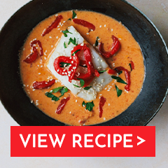 roasted red pepper cod thai curry