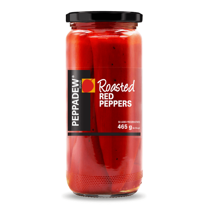 Roasted red peppers 465g