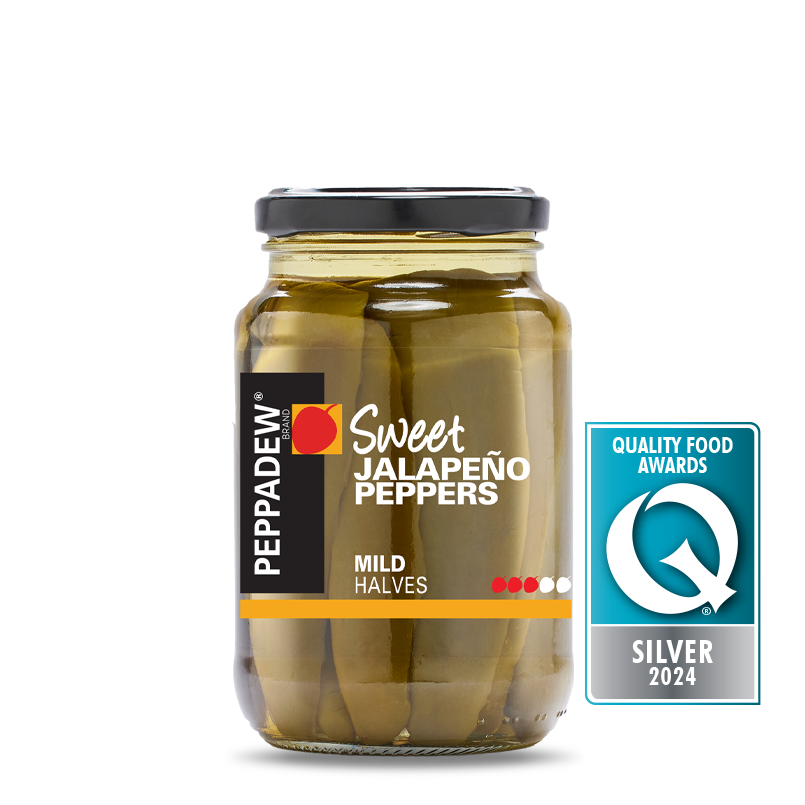 Sweet jalapeño peppers mild halves - 400g