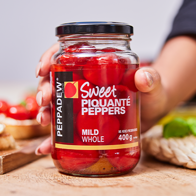 Sweet piquante peppers - mild whole 400g