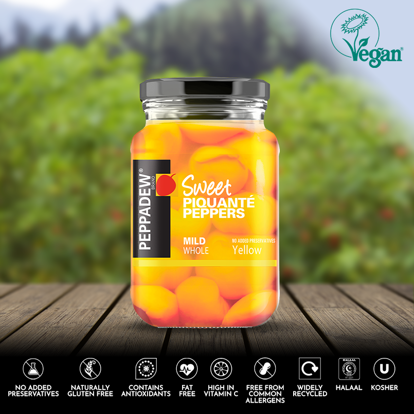 sweet piquante mild whole yellow 400g