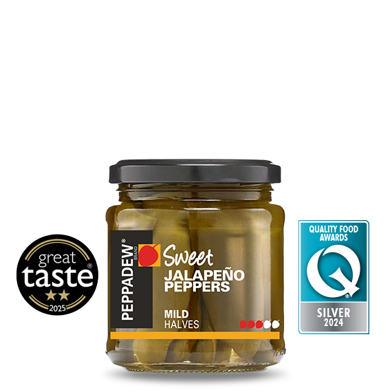 Sweet Jalapeño Peppers Mild Halves — 260g